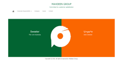 Desktop Screenshot of mahdeengroup.com