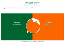 Tablet Screenshot of mahdeengroup.com